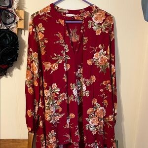 Altard State Floral Red Women's Top